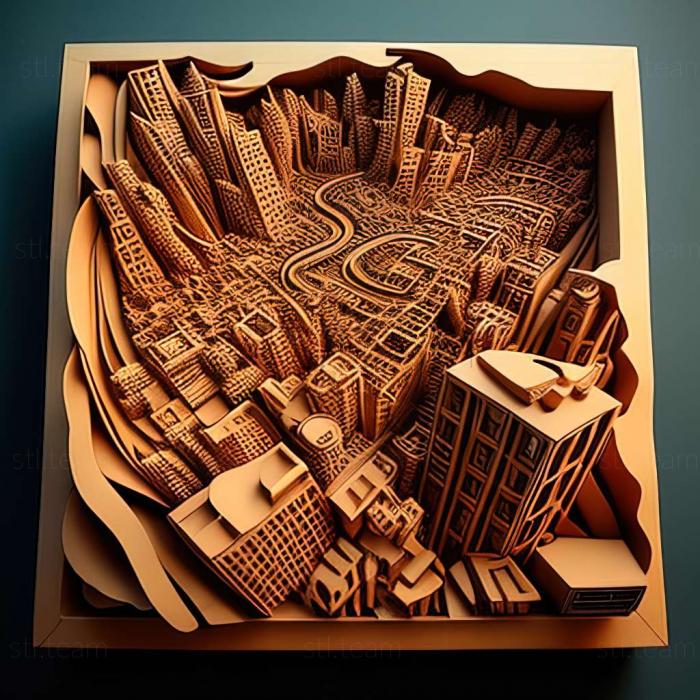 3D model Cities XXL game (STL)